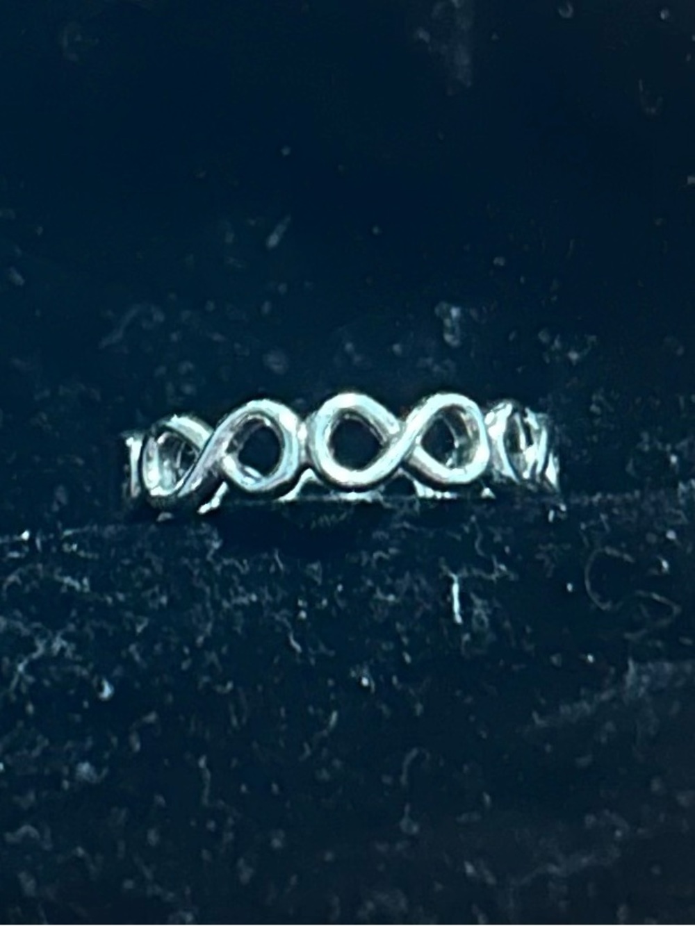 PANDORA Retired Infinite Shine Ring 925 ALE Sterling Silver #190994